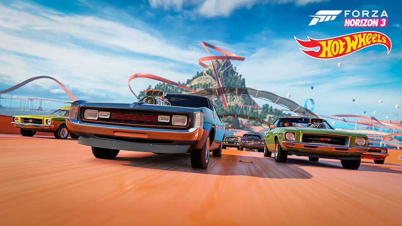Illustration for article titled The Forza Horizon 3 Hot Wheels Expansion Looks Stupidly Fun And There Are So Many Colors
